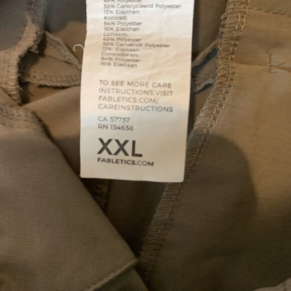 Fabletics The Only Pants Men's 2XL Gray Stretch Slash Pockets Skinny Leg 9673 - Picture 13 of 14